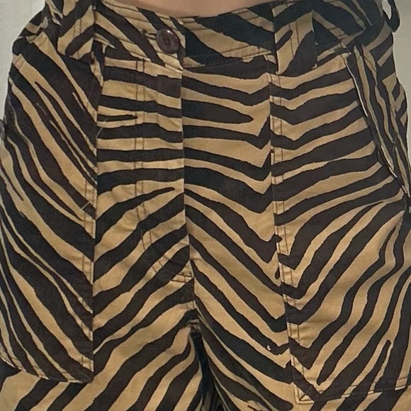 💫Banana Republic Women's Sloan Black & Yellow Animal Prints Jeans - Picture 6 of 10